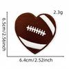 Adesivos de pano criativos Rugby Cute Sports Badge Acessórios Desenho animado verde Computador Bordado Adesivos decorativos personalizados para homens e mulheres