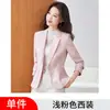Atacado transfronteiriço de blazers femininos novos para primavera e outono, na cor rosa claro, tops casuais e profissionais da moda