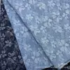 Tela de Mezclilla Lavada Jacquard Floral para Pantalones, Chaquetas, Faldas, Bolsos, Sombreros, Fabricante Mayorista de Tejidos para Ropa