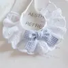 Babero Hecho a Mano para Mascota con Pajarita, Estilo Princesa a Cuadros, Babero Pequeño y Mediano, Accesorios para Mascotas, Babero para Gato y Perro con Pajarita