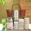 Caja de Regalo Festival del Bote del Dragón Caja Vacía 2026 Cesta de Mano Tejida Caja de Embalaje para Zongzi Caja de Regalo Práctica para Regalar