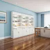 Vitrina de Cosméticos Europea de Pie Comercial Boutique Salón de Uñas Barbería Salón de Belleza Contenedor Vitrina de Exhibición de Productos