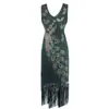 Novo Vestido de Festa Gatsby Dropshipping Anos 1920 Retrô Lantejoula Franja Bordado Moda Banquete Vestido de Noite