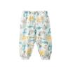 Calças anti-mosquito para meninos e meninas, verão, respirável, meninos e meninas, bebê, algodão, roupa externa, calças para bebês, roupa de verão