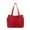 Bolsa de mano transfronteriza para mujer, color liso estilo japonés, gran capacidad, diseño casual y simple, adecuada para mamás, bolso de mano de lona