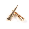 SF010 hebilla de cuerno de metal hebilla cosida a mano hilo cosido botón de una palabra abrigo gabardina abrigo accesorios de botón cosido a mano