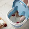 Balde para Pés Doméstico para Lavar os Pés Bacia de Plástico Dobrável Portátil Massagem Balde Plástico para Banho de Pés Banheiro Balde para Lavar os Pés Dobrável