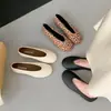 Zapatos planos sin cordones de punta redonda estilo old money para mujer, nuevo modelo de verano 2026, con aumento de altura interno, bailarinas planas, zapatos de abuela