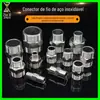 Par de fio de aço inoxidável 304 201 fio externo duplo redução de diâmetro Direto 2 pontos para 3 pontos 4 pontos para 6 pontos Junta de tubo de água de 1 polegada