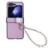Para Samsung ZFlip5 Capa de Celular Padrão Lichia Zflip4 Pulseira Camélia Capa Traseira Capa Protetora Zflip3