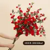 Flores Artificiais de Camélia Selvagem Flores Falsas Enfeites Decorativos Casa Sala de Estar Mesa de Jantar Buquê de Flores Secas Sentido de Alto Nível Decoração para Fotografia