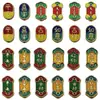 6 Contas Espaçadoras de Nuvem Auspiciosa Estilo Chinês para Pulseiras Artesanais DIY com Acessórios de Contas Perfuradas