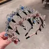 Diadema de Peine de Dientes de Cristal de Gama Alta Coreana para Mujer Estilo Nuevo Temperamento Alto Presionador de Cabello Superior Diadema Accesorios para el Cabello para Exteriores de Alta Gama