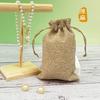 Bolsas de Linho Coloridas com Cordão para Atacado com Logo Impresso, Bolsas de Armazenamento com Cordão, Bolsas para Joias, Bolsas de Maquiagem