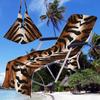 Funda para silla de playa transfronteriza funda para silla de playa de microfibra serie leopardo con impresión digital 3D