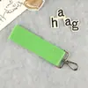 Llavero de Color Macarrón Hecho a Mano Coreano DIY Estilo Ins Colgante para Mochila Escolar Cinta de Lona Etiqueta de Nombre Etiqueta Caliente