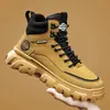 Botas Masculinas Outdoor Botas Martin Estilo Britânico Masculino Botas de Trabalho Outono e Inverno 2026 Novo Estilo Superfície de Couro Casuais Botas de Motociclista Masculino
