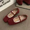 Sapatilhas de Verão com Sola Macia e Laço, Sapatos Mary Jane, Sapatos de Festa, Design Francês Elegante