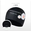 Gorro de Natación para Mujer con Protección para Orejas y Cabello Largo, Talla Grande, Circunferencia de Cabeza Grande, Impermeable, Margarita de Silicona Suave