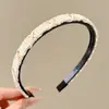Diadema de alta gama estilo coreano para mujer, diseño de corona alta para hacer que la cara parezca más pequeña, adecuada para uso diario, lavado de cara y maquillaje, con dientes para una sujeción antideslizante
