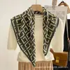 9090 Novo Algodão e Linho Quadrado Moda Feminina Lenço Versátil Protetor Solar Estampado Lenço Xale Europeu e Americano Atacado Transfronteiriço