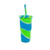 Copo de silicone de grande capacidade de 32oz com tampa, canudo, alça, Copo de silicone, aquecedor de gelo, Copo com canudo