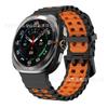 Para Samsung relógio ultra marinho dois tons silicone watch7 ultra pulseira esportiva 47mm