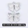 Exquisito Colgante Individual K Blanco Galvanizado Lazo Pulsera Charm Colgante de Collar DIY Venta Directa de Fábrica Transfronteriza Se Puede Mezclar por Lotes