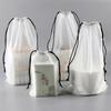 Bolsa impermeable para ropa interior, zapatos, acabado de ropa, bolsillo con cordón, esmerilada, para empacar ropa y zapatos, bolsa de almacenamiento de viaje