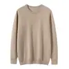 Suéter 100% cachemira pura Bai Cai Rong, estilo de lujo para hombre, nueva colección otoño/invierno 2026, suéter de punto con cuello redondo, casual y sencillo, perfecto para usar en capas