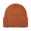 Gorro de punto de color sólido con rayas verticales transfronterizo, gorro deportivo de esquí para otoño e invierno, gorro de cúpula con borde vuelto, gorro de lana cálido europeo y americano