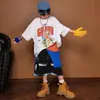 Ropa de Performance de Street Dance para Niños Marca de Moda Popular Estilo Callejero Americano Ropa de Performance Escénica Modelo Hip Hop Atuendos de Pasarela