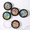 Celebridad de Internet Nuevo Color Mágico Transparente Diamante AB Liu Ding Cadena de Bolas de Acero Juego Mixto Joyería Taladro Decoración de Uñas Tridimensional