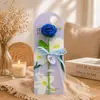 Flor Artificial de Ganchillo de Lana Nomeolvides para Decoración de Sala de Estar, Popular en Centros Comerciales, Supermercados y Tiendas de Juguetes de Moda, Ramo de Flores Simuladas