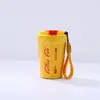 Nueva Taza Creativa de Acero Inoxidable 304 para Cola Café con Cuerda Portátil Octagonal para Hogar Oficina Coche