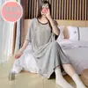 Camisón de Modal de Manga Corta para Mujer de Verano con Almohadilla en el Pecho Suelto para Chicas Gorditas Tallas Grandes Ropa de Casa para Usar Afuera