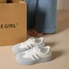 Zapatos deportivos casuales para mujer, tenis, zapatos retro blancos de suela gruesa para mujer 2026, zapatos casuales ligeros nuevos, zapatos de entrenamiento alemanes, zapatos de lona