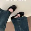 Zapatos Mary Jane con Lazo Estilo Suave para Mujer, Nuevo Modelo de Verano 2026, Zapatos Estilo Ballet que Aumentan la Altura para Mujeres Pequeñas, Adecuados para Combinar con Vestidos