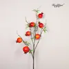 Flor artificial dourada Folha de eucalipto dourada Folha de ginkgo folha de amor cauda de fênix decoração de casamento balde de bênção de Ano Novo arranjo de flores