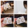 Pendientes de plata S925 con forma de aguja, geométricos, atmosféricos, triangulares, sencillos y con temperamento, con diamantes distintivos, accesorios para mujer.