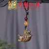 Colar com Pingente de Cavalo do Zodíaco em Sândalo, Corrente de Suéter Ano do Cavalo em Pau-Rosa Yiming Xianyuan, Pingente para Celular, Pingente de Chaveiro