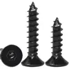 Parafusos Auto-atarraxantes Sextavados Cabeça Chata Classe 8.8 Pretos Parafusos Auto-atarraxantes Sextavados Cabeça Escareada Pretos M3M4M5M6M8