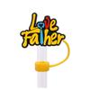 8/10m Día del Padre Celebridad de Internet Tapón Antipolvo Sombrero de Paja Creativo DIY Accesorios de Pajita para Vaso de Agua Comercio Electrónico Transfronterizo Listo para Enviar