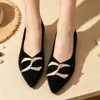 Comercio electrónico transfronterizo, talla grande, nueva colección primavera/otoño 2026, zapatos planos para mujer, estilo europeo y americano, zapatos slip-on de punta a la moda