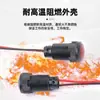 Luz Indicadora de Plástico Negro Oxidado de 8 mm con Cable LED Luz de Señalización de Trabajo Impermeable con Luz Interruptor de Luz Indicadora de 12V