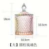 Pote de Vidro Estilo Europeu, Pote para Vela Perfumada, Pote para Doces, Caixa de Armazenamento, Pote para Joias, Pote Porta-Canetas, Recipiente para Desmagnetização de Cristais DIY