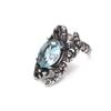 Nuevo Anillo de Acero de Titanio Hueco con Diamantes de Escorpión de Personalidad Creativa Retro Europeo y Americano Anillo de Acero de Titanio Punk de Moda para Hombre