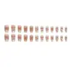 Parches de Uñas Portátiles Estilo Perla Chanel Producto Terminado, Suaves y Aclaradores, Parches de Uñas de Primavera Estilo Chanel, Uñas Postizas