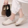 Zapatos de Mujer, Versátiles Zapatos Slip-On de Estilo Nuevo para Primavera, Cómodos Zapatos de Madre de Suela Plana, Zapatos de Tela Suave de Suela Blanda del Viejo Pekín para Mujer