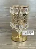 Artesanías Doradas Estilo Europeo, Lámparas Creativas para Decoración del Hogar, Accesorios para Bodas, Lámparas de Mesa Recargables de Cristal para el Hogar